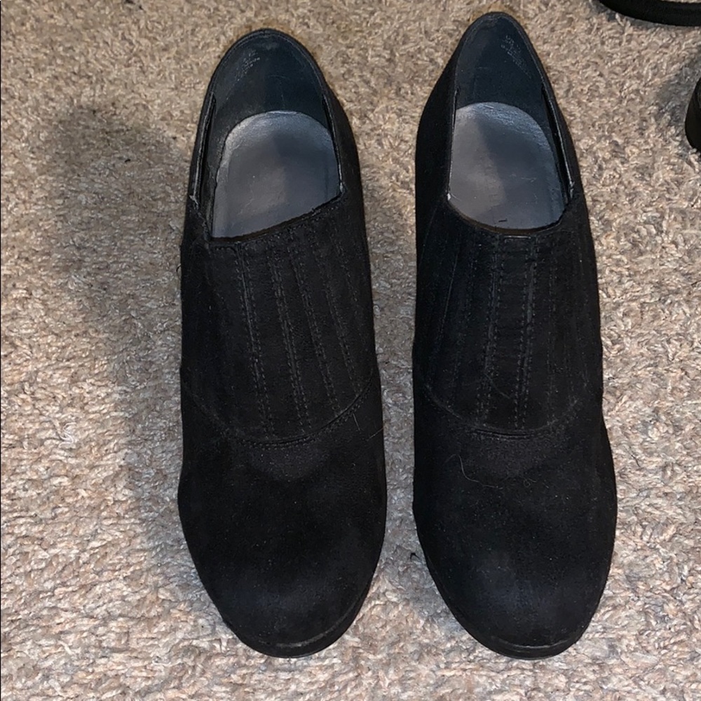 Suede heels